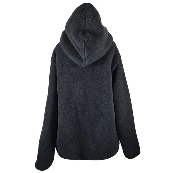 Victoria Secret Pink Black Camoflauge Reversible Womens Sherpa Jacket L - Picture 6 of 8